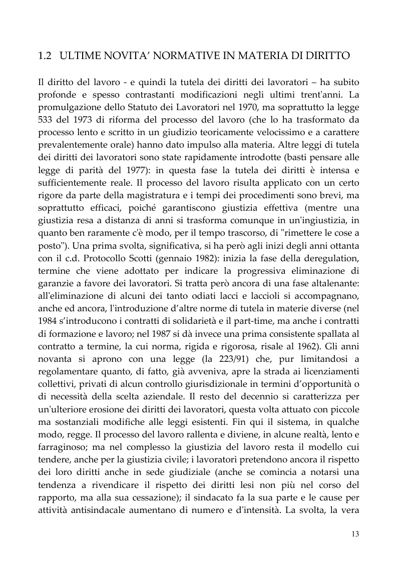 Anteprima della tesi: Evoluzioni e mutamenti del mondo del lavoro partendo dalla Riforma Biagi: dallo scenario europeo ad un esempio italiano., Pagina 10