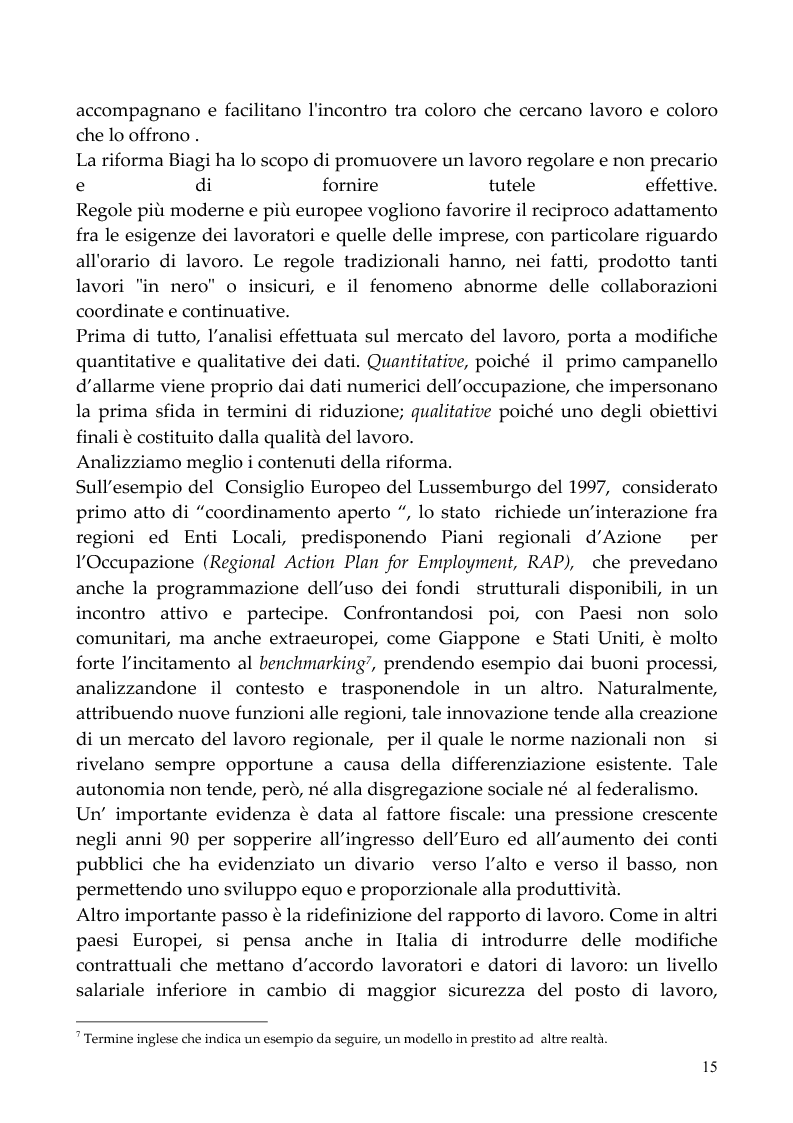 Anteprima della tesi: Evoluzioni e mutamenti del mondo del lavoro partendo dalla Riforma Biagi: dallo scenario europeo ad un esempio italiano., Pagina 12