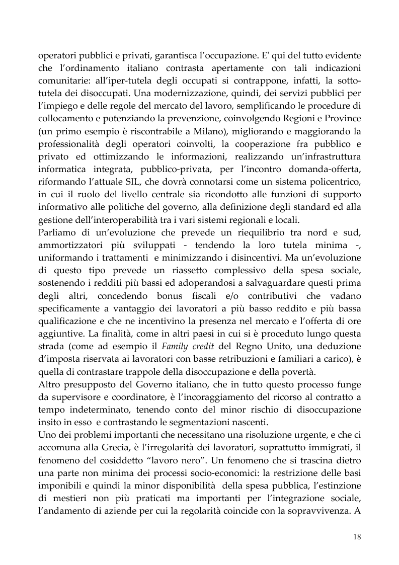 Anteprima della tesi: Evoluzioni e mutamenti del mondo del lavoro partendo dalla Riforma Biagi: dallo scenario europeo ad un esempio italiano., Pagina 15