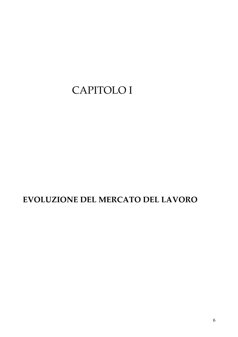 Anteprima della tesi: Evoluzioni e mutamenti del mondo del lavoro partendo dalla Riforma Biagi: dallo scenario europeo ad un esempio italiano., Pagina 3