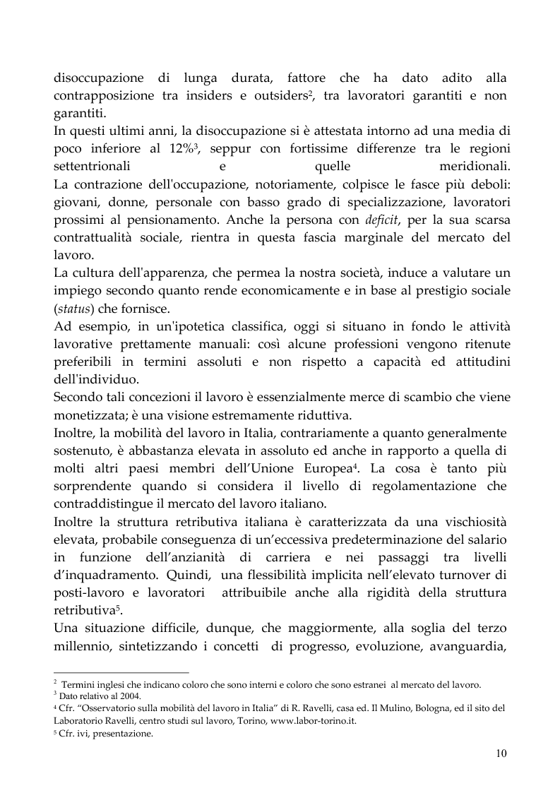 Anteprima della tesi: Evoluzioni e mutamenti del mondo del lavoro partendo dalla Riforma Biagi: dallo scenario europeo ad un esempio italiano., Pagina 7