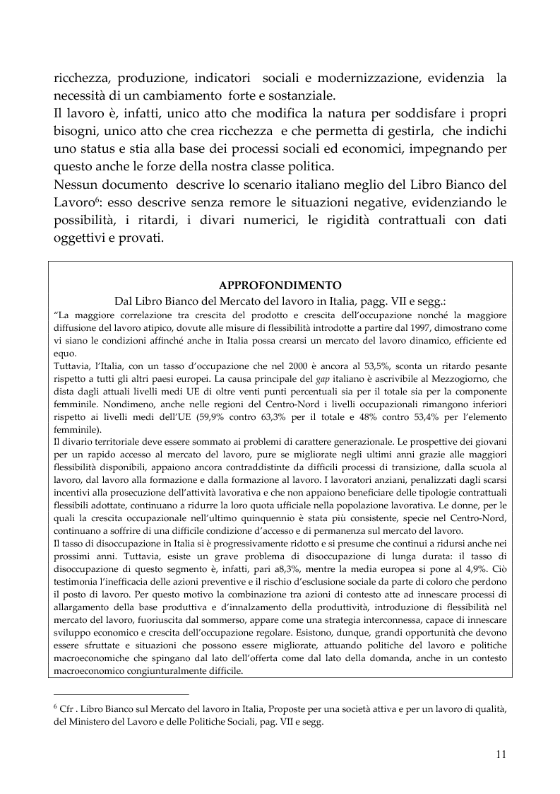 Anteprima della tesi: Evoluzioni e mutamenti del mondo del lavoro partendo dalla Riforma Biagi: dallo scenario europeo ad un esempio italiano., Pagina 8
