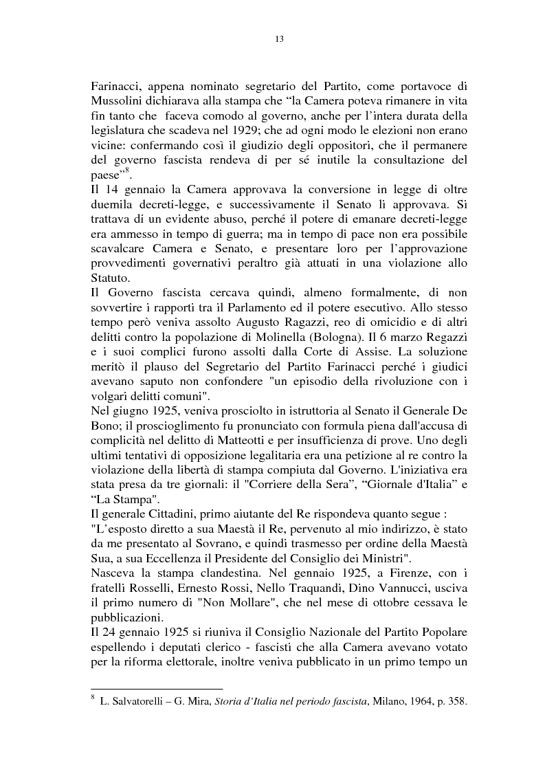 Anteprima della tesi: Il gran consiglio del fascismo sotto l'aspetto politico - giuridico, Pagina 13