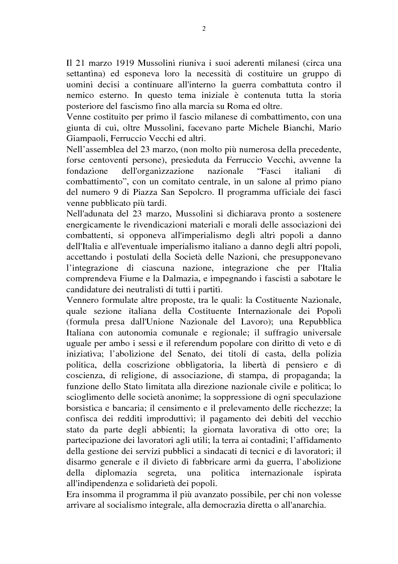 Anteprima della tesi: Il gran consiglio del fascismo sotto l'aspetto politico - giuridico, Pagina 2