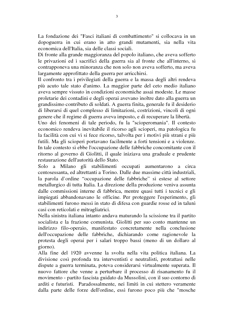 Anteprima della tesi: Il gran consiglio del fascismo sotto l'aspetto politico - giuridico, Pagina 3