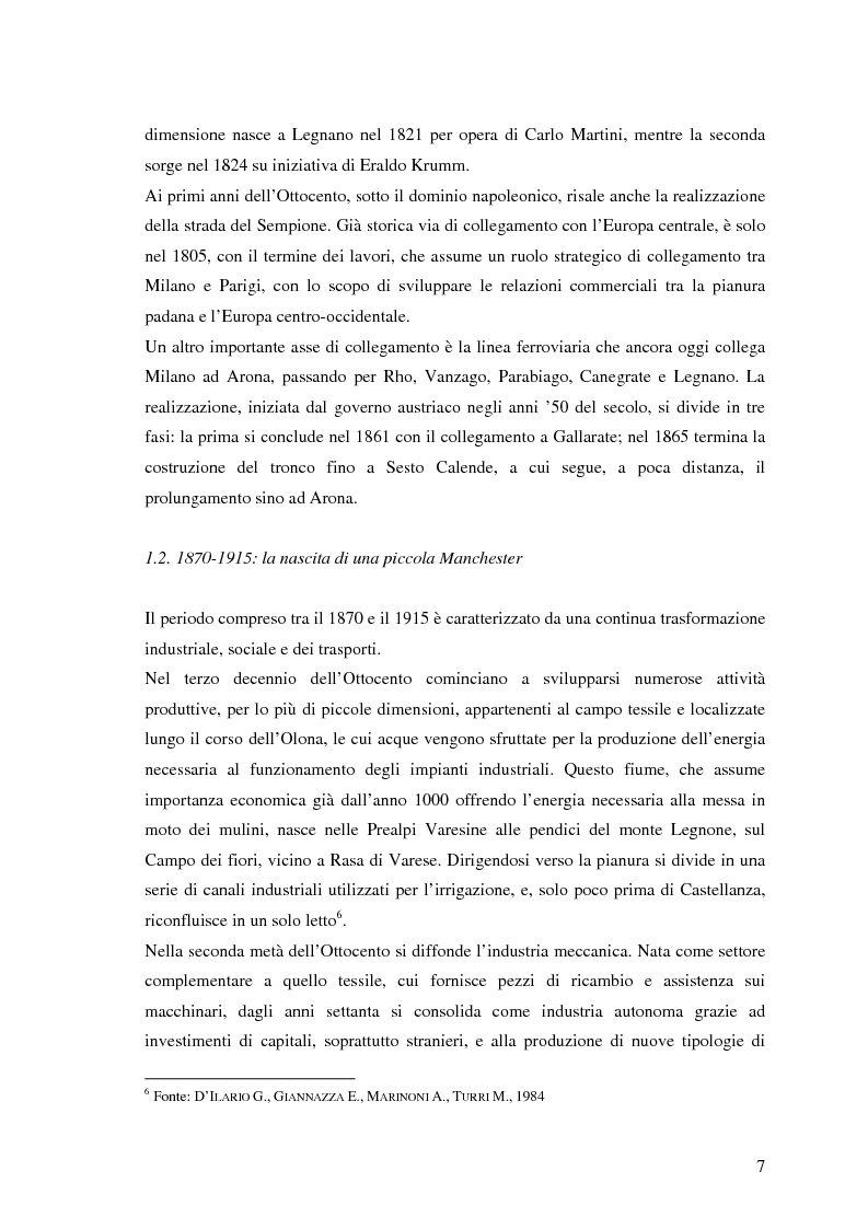 Anteprima della tesi: I movimenti migratori nell'Alto Milanese dal XIX al XXI secolo: uno sguardo d'insieme, Pagina 5