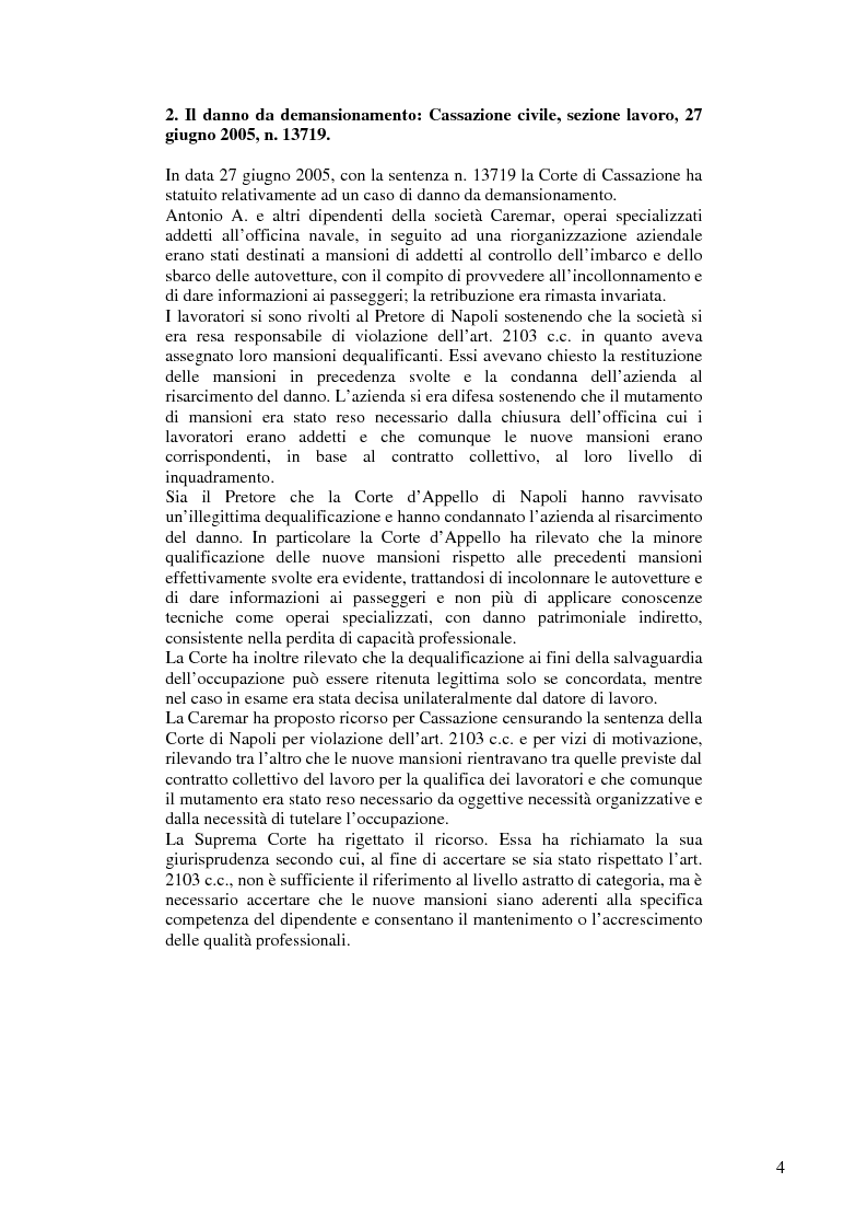 Anteprima della tesi: Il danno da demansionamento, Pagina 3