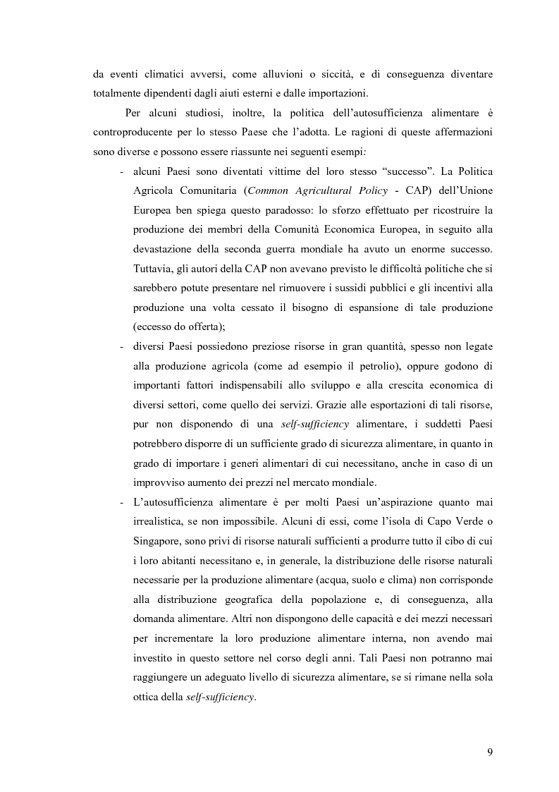 Anteprima della tesi: La sicurezza alimentare in Bangladesh con particolare riferimento all'alluvione del 1998, Pagina 9