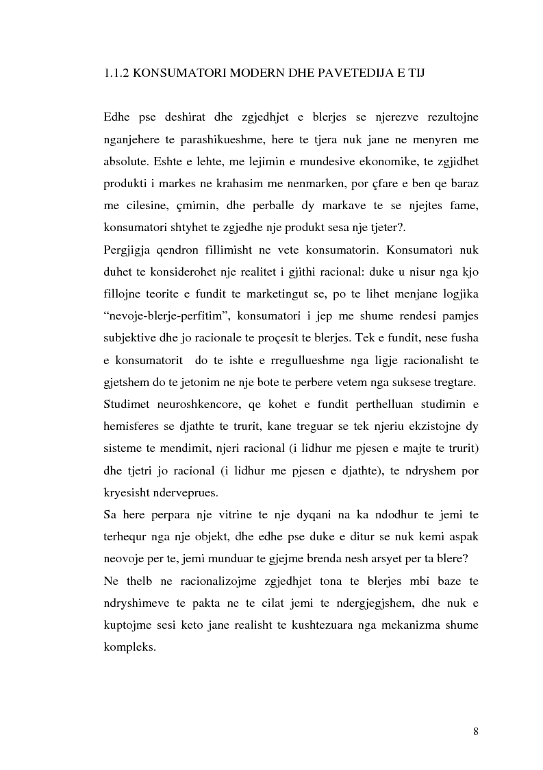 Anteprima della tesi: Marka dhe vlerat e konsumit, Pagina 5