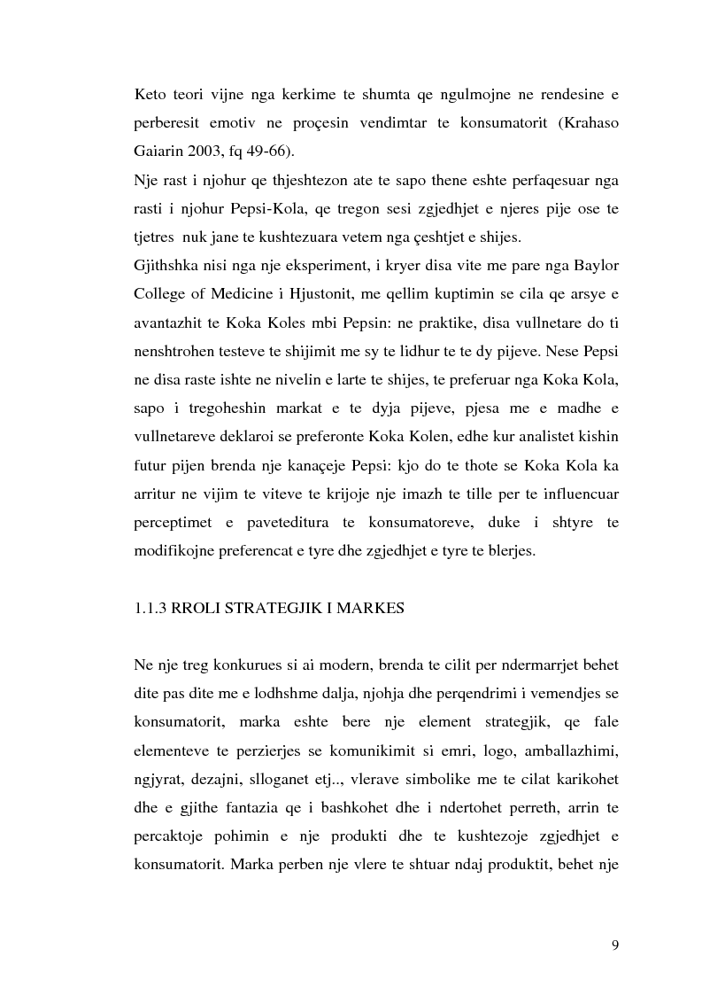 Anteprima della tesi: Marka dhe vlerat e konsumit, Pagina 6