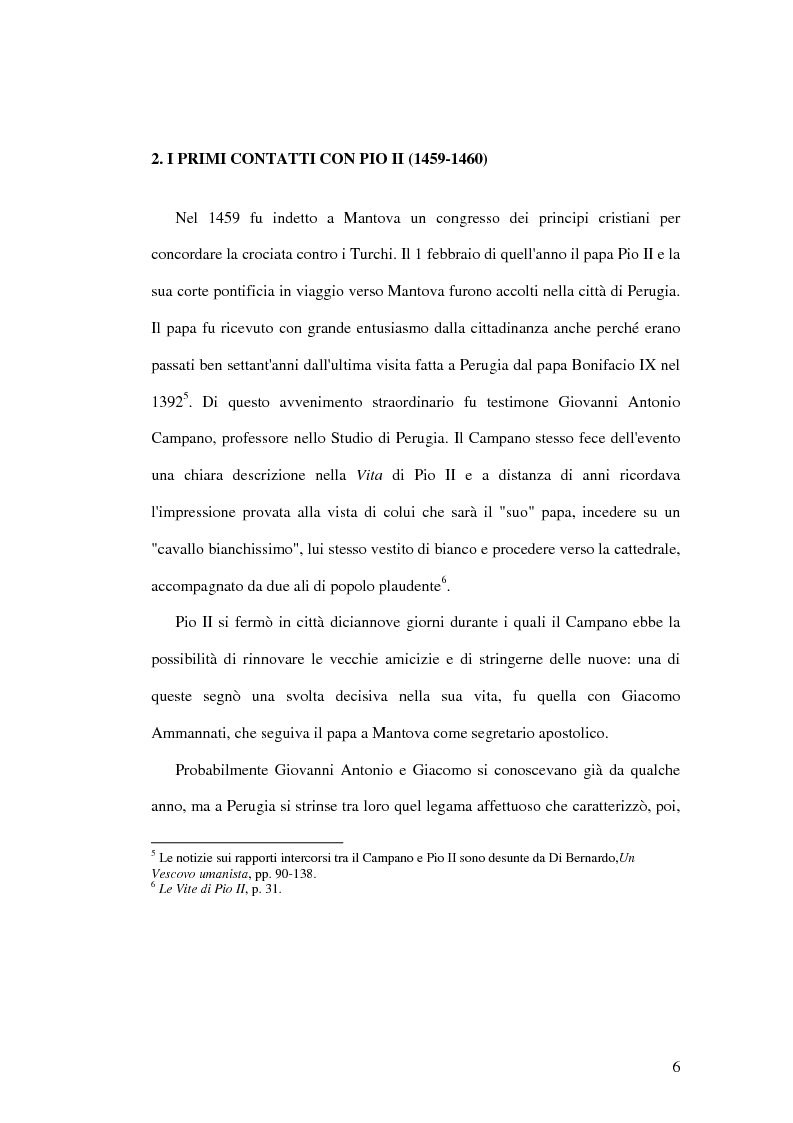 Anteprima della tesi: L'Orazione funebre per Pio II composta da Giovanni Antonio Campano, Pagina 5