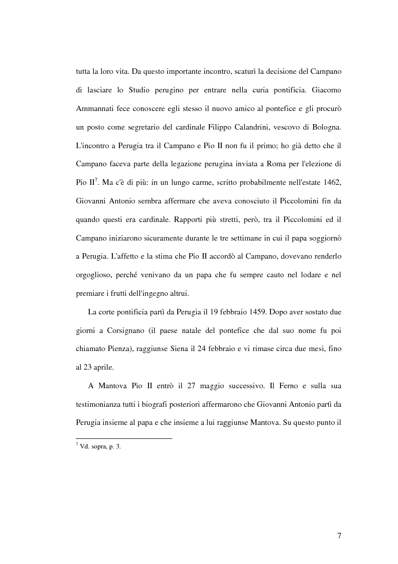Anteprima della tesi: L'Orazione funebre per Pio II composta da Giovanni Antonio Campano, Pagina 6