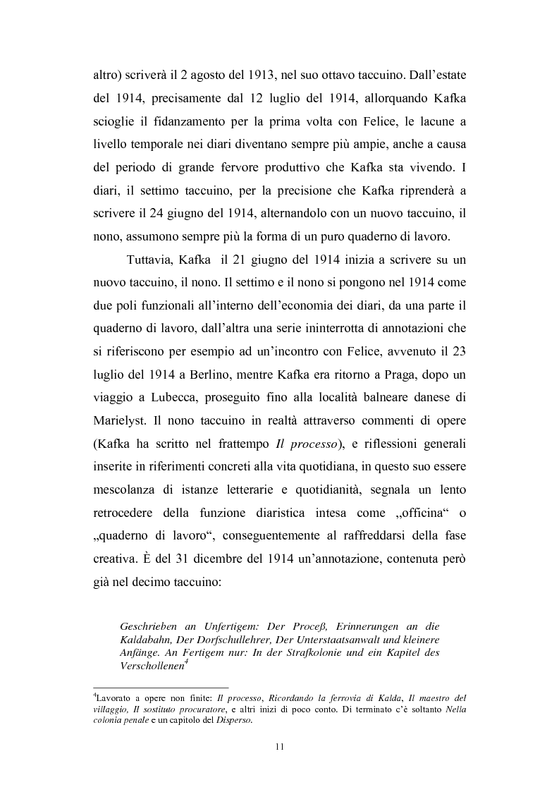 Anteprima della tesi: Motivi poetologici e storici nei Diari di Franz Kafka, Pagina 10