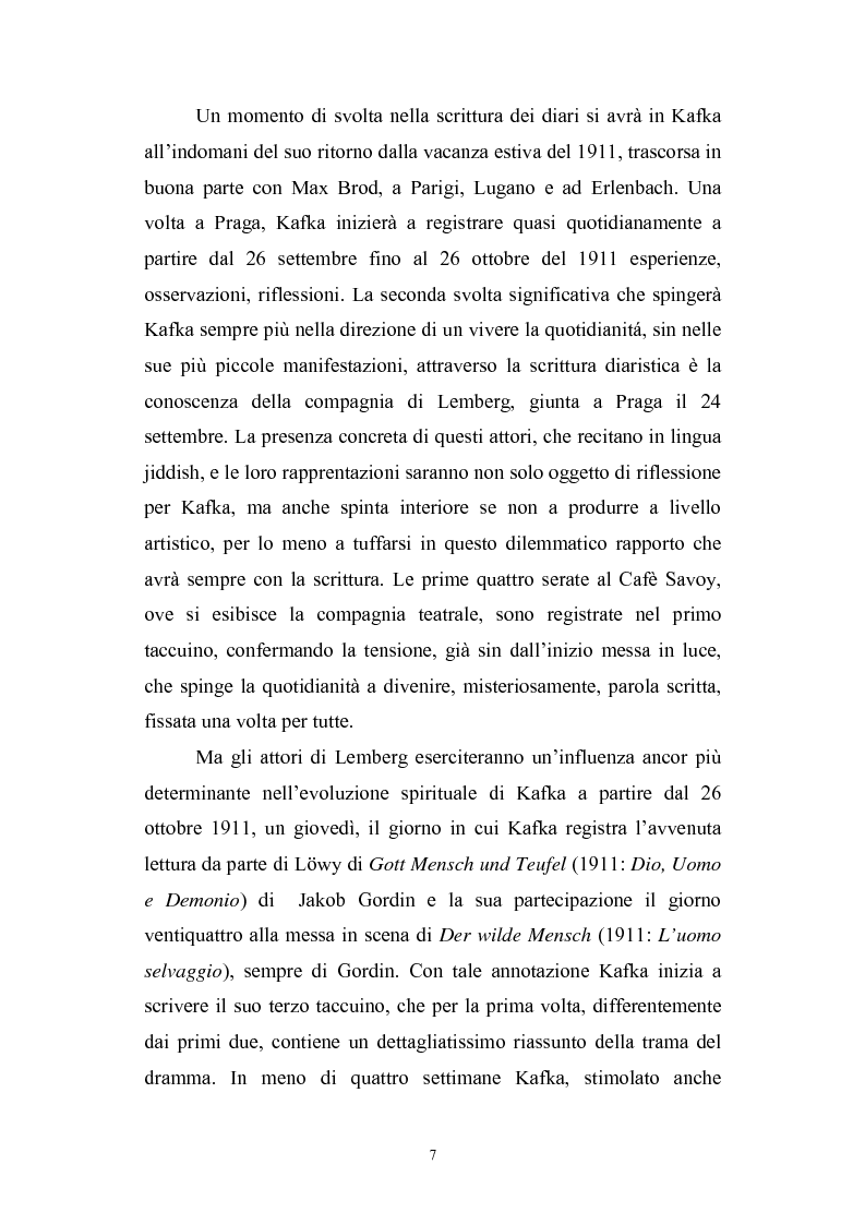 Anteprima della tesi: Motivi poetologici e storici nei Diari di Franz Kafka, Pagina 6