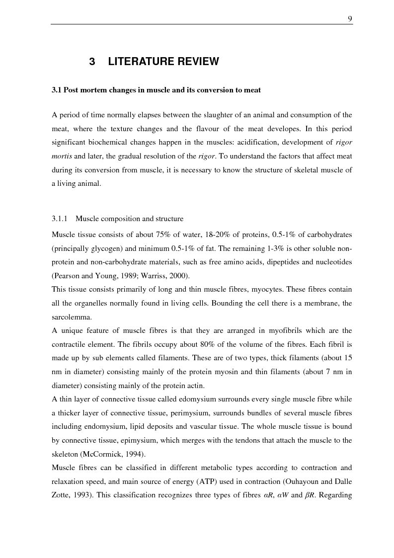 Anteprima della tesi: Effect of freezing and ageing time on shear force and sensory quality in beef meat, Pagina 3