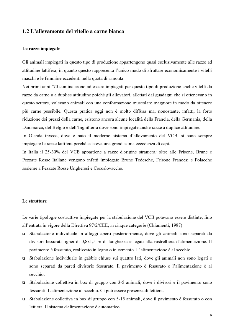 Anteprima della tesi: Influenza di un trattamento con Boldenone su prestazioni produttive e qualità in vitello a carne bianca, Pagina 5