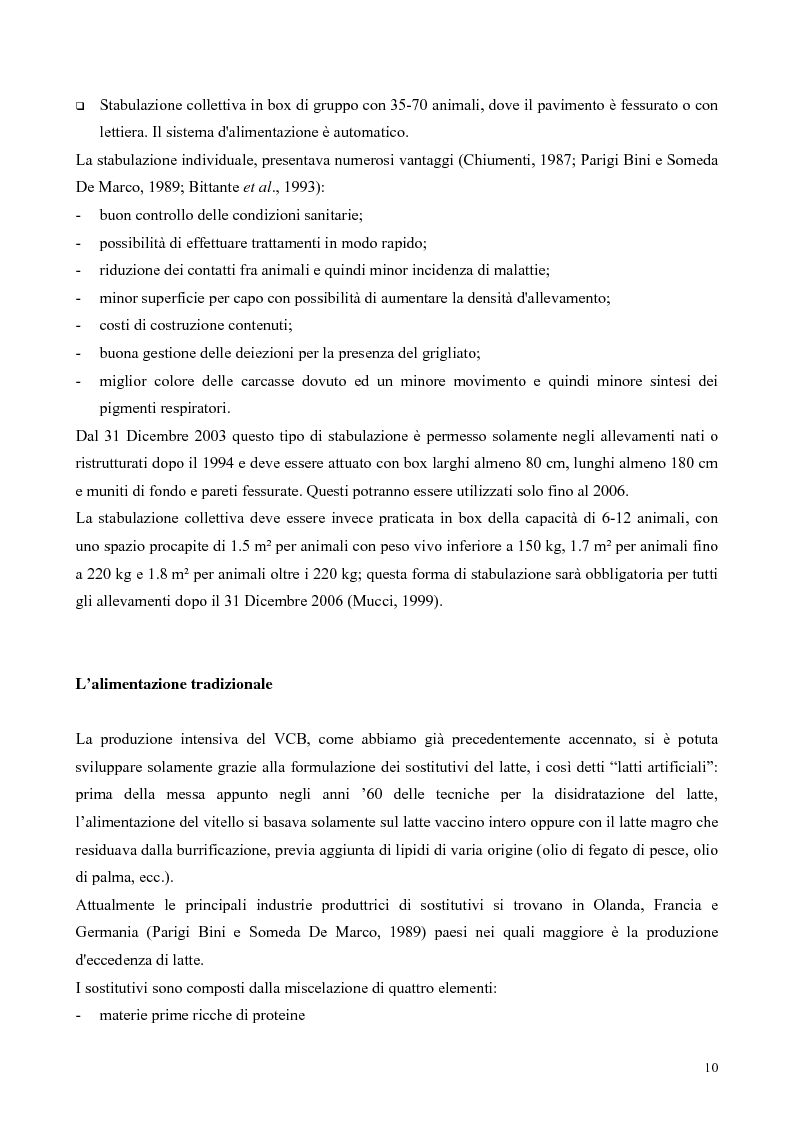 Anteprima della tesi: Influenza di un trattamento con Boldenone su prestazioni produttive e qualità in vitello a carne bianca, Pagina 6