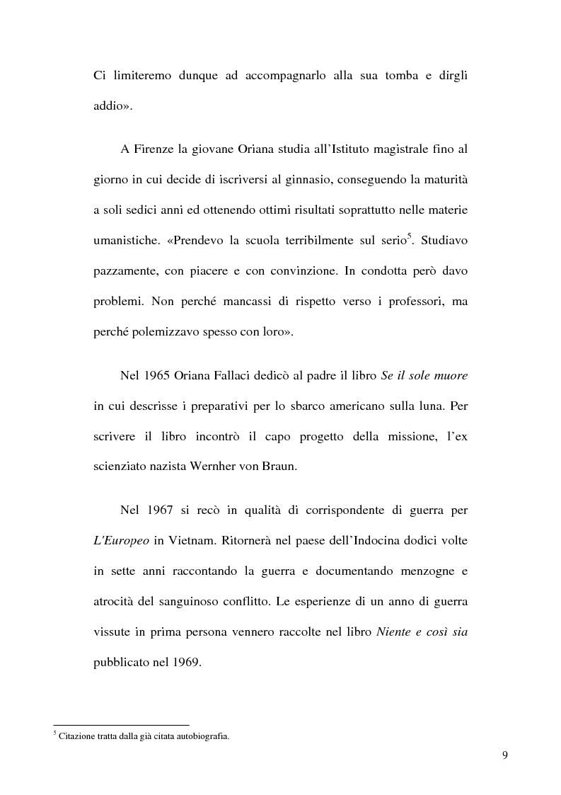 Anteprima della tesi: Le interviste nella storia di Oriana Fallaci: anatomia di una tecnica giornalistica, Pagina 8