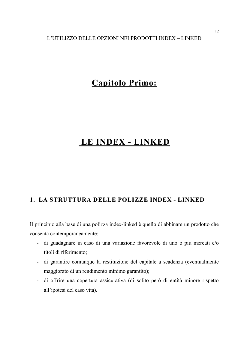 Anteprima della tesi: L'utilizzo delle opzioni nei prodotti Index-Linked, Pagina 8