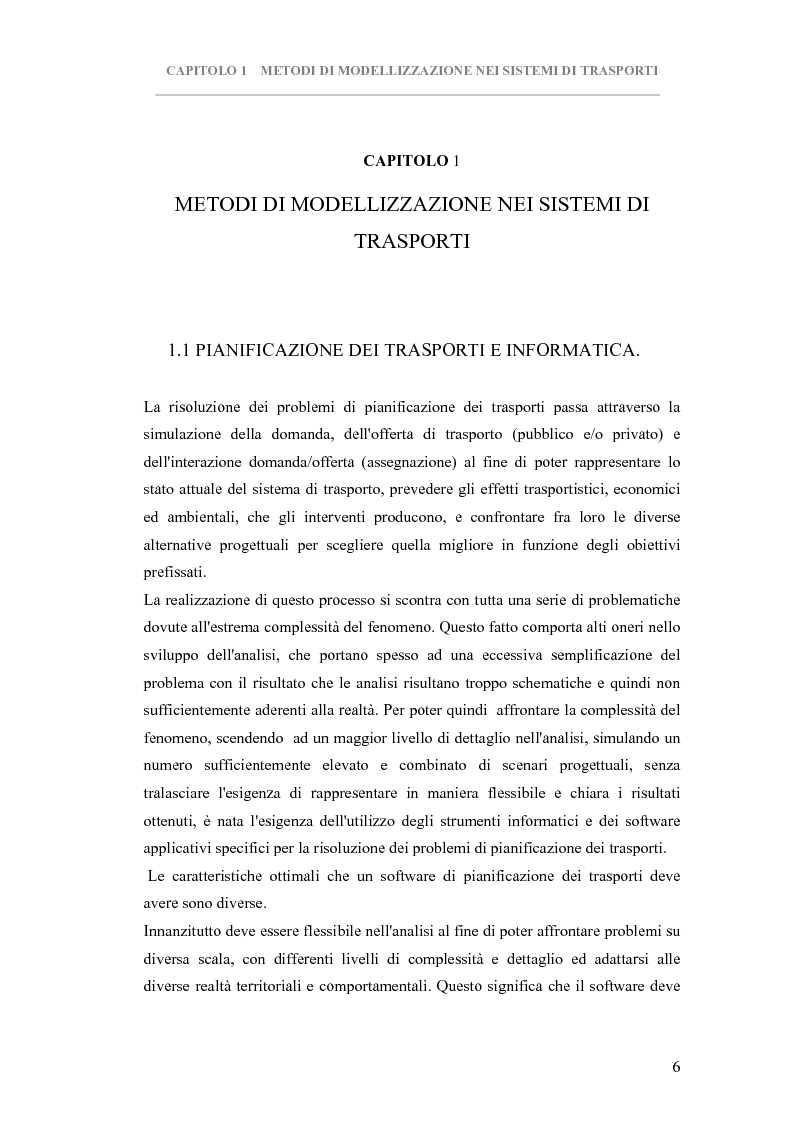 Anteprima della tesi: Metodologie per la modellazione software Paramics -Trips di un'area critica- Il caso CantonMombello Piazza Arnaldo a Brescia, Pagina 6