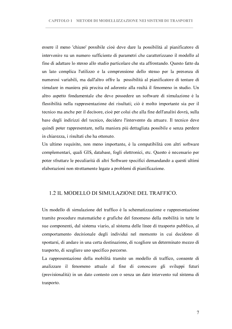 Anteprima della tesi: Metodologie per la modellazione software Paramics -Trips di un'area critica- Il caso CantonMombello Piazza Arnaldo a Brescia, Pagina 7