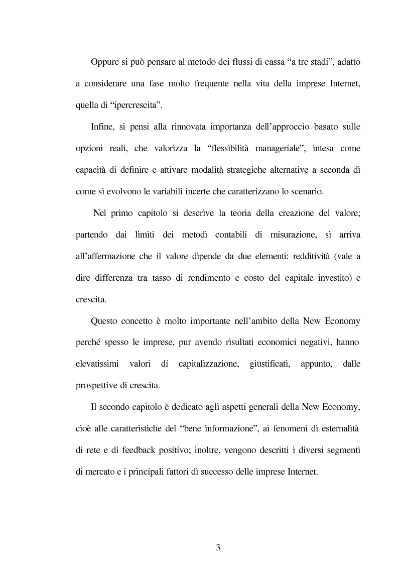 Anteprima della tesi: La valutazione delle aziende in perdita, Pagina 3