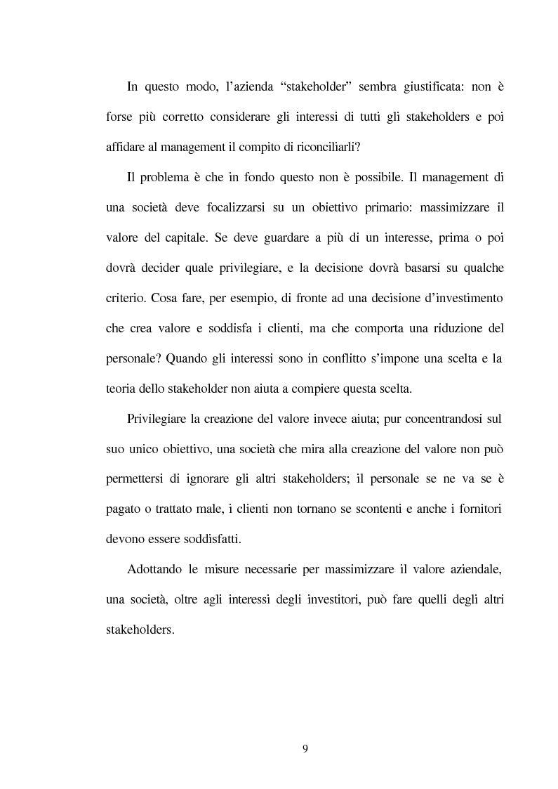 Anteprima della tesi: La valutazione delle aziende in perdita, Pagina 9