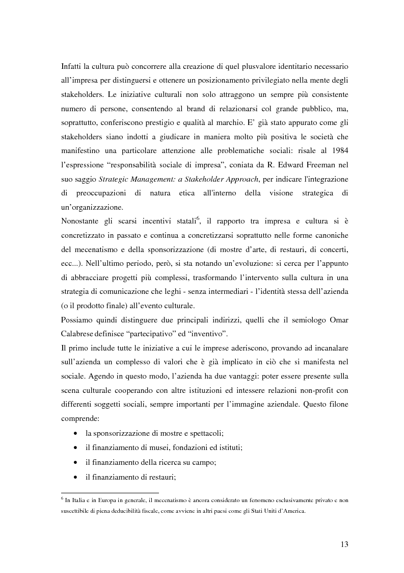 Anteprima della tesi: Il brand entertainment: il caso di Comunicare In Teatro, Pagina 13