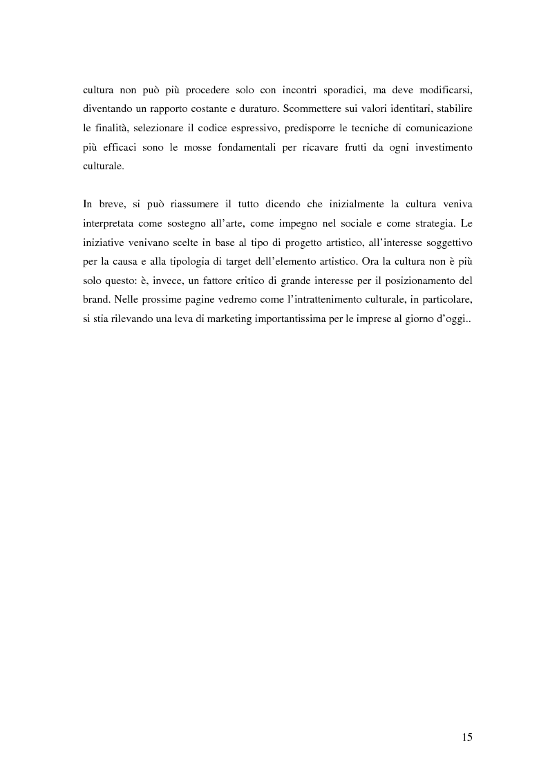 Anteprima della tesi: Il brand entertainment: il caso di Comunicare In Teatro, Pagina 15