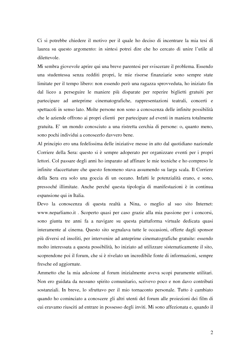 Anteprima della tesi: Il brand entertainment: il caso di Comunicare In Teatro, Pagina 2