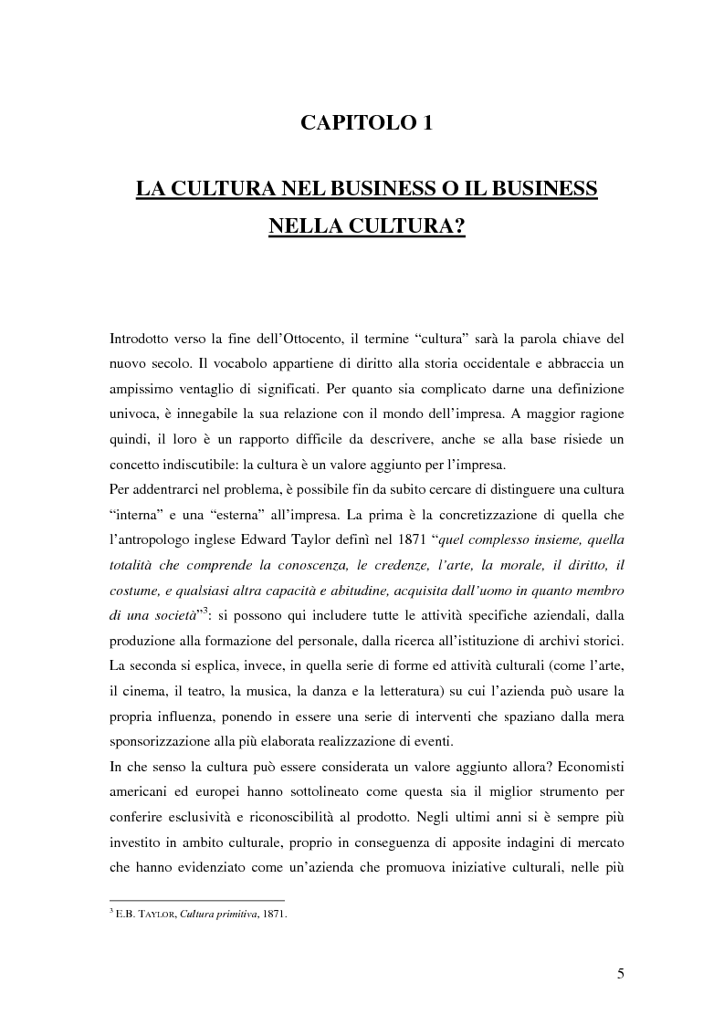 Anteprima della tesi: Il brand entertainment: il caso di Comunicare In Teatro, Pagina 5