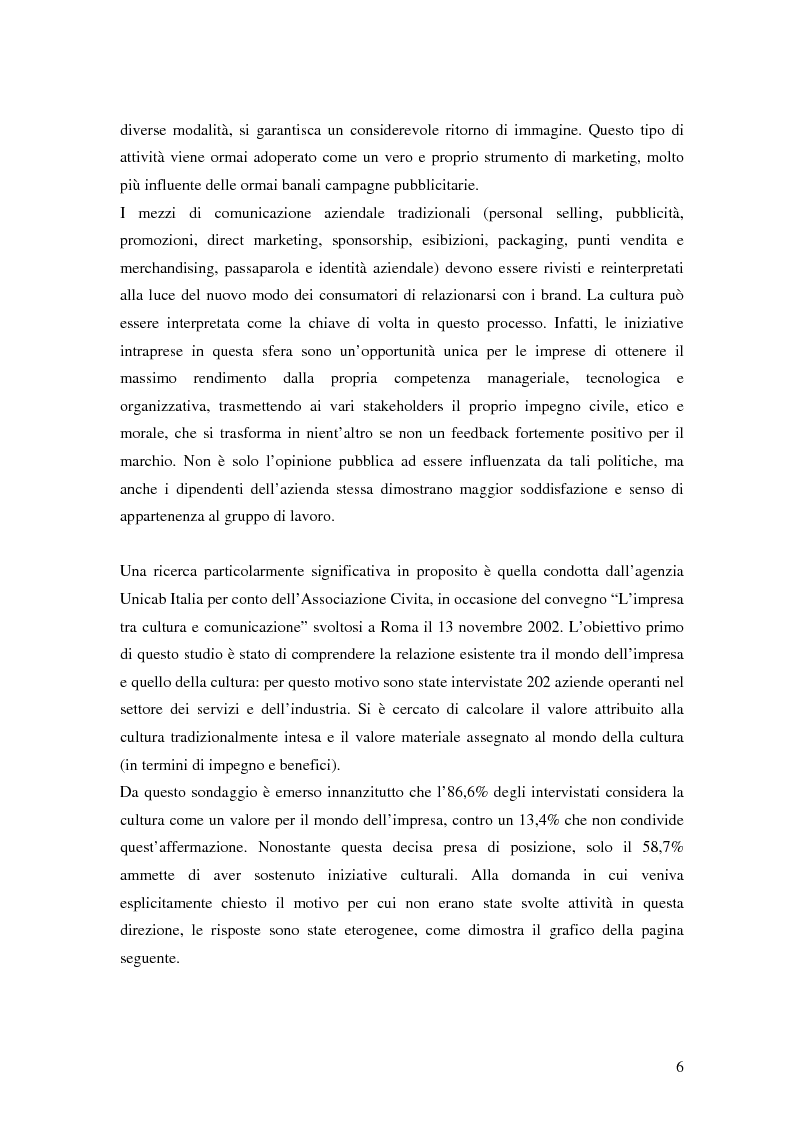 Anteprima della tesi: Il brand entertainment: il caso di Comunicare In Teatro, Pagina 6