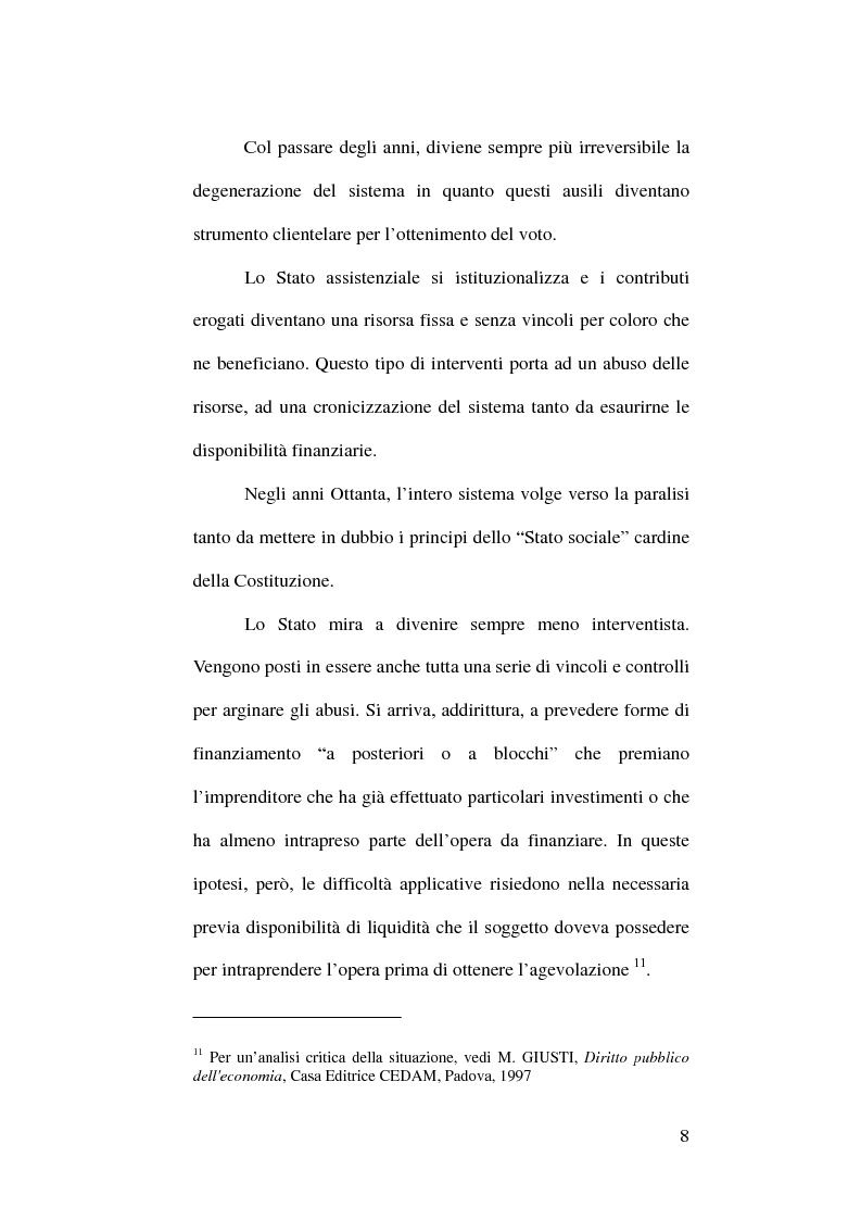 Anteprima della tesi: Riforma degli incentivi alle imprese e finanza agevolata, Pagina 8