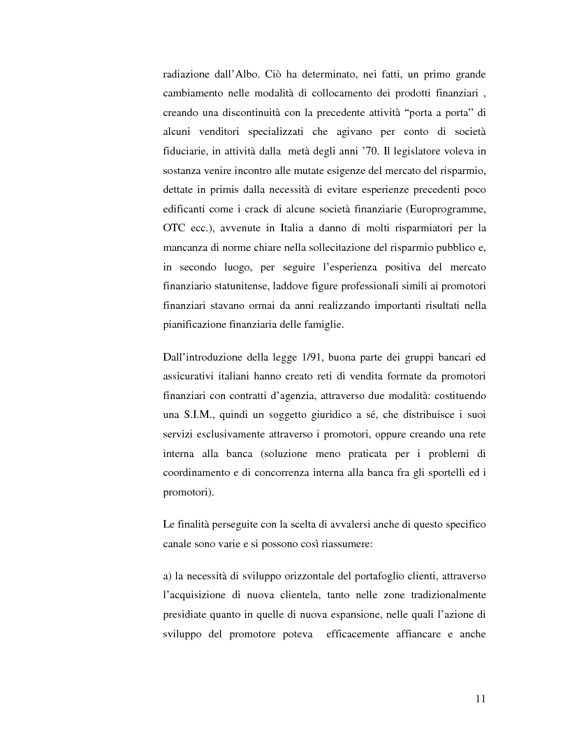 Anteprima della tesi: La fidelizzazione del cliente risparmiatore. Evoluzione della consulenza finanziaria professionale, Pagina 8