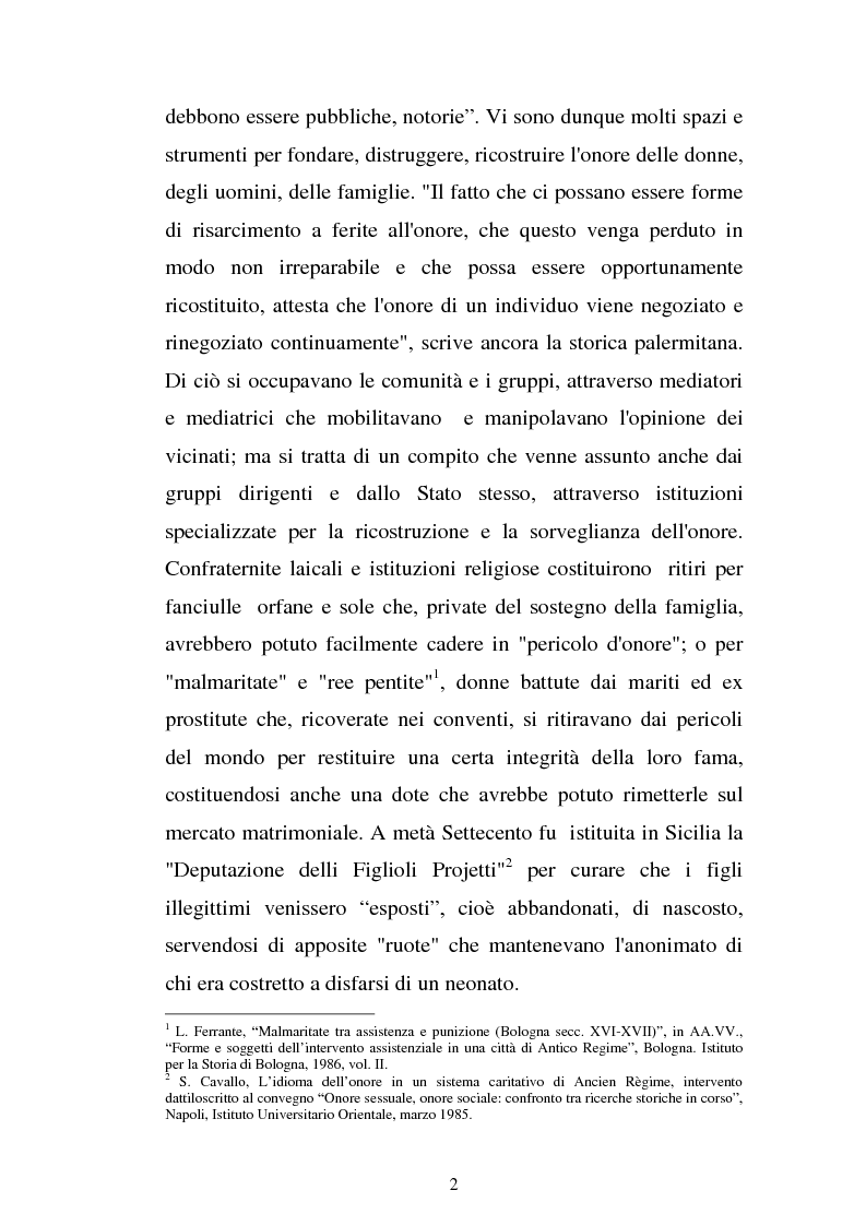 Anteprima della tesi: Il concetto culturale e sociale di onore dalle "comedias" di Lope de Vega ai racconti popolari siciliani, Pagina 2