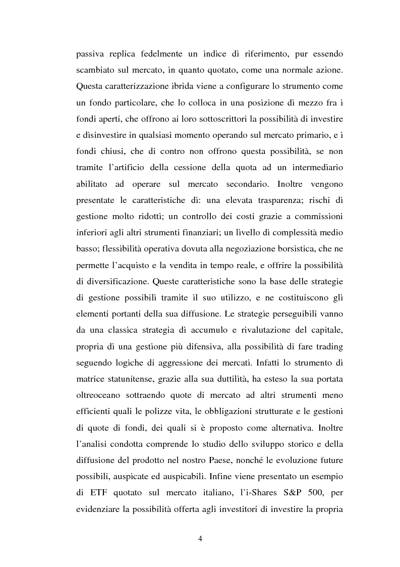 Anteprima della tesi: Gli Exchange Traded Funds, Pagina 3
