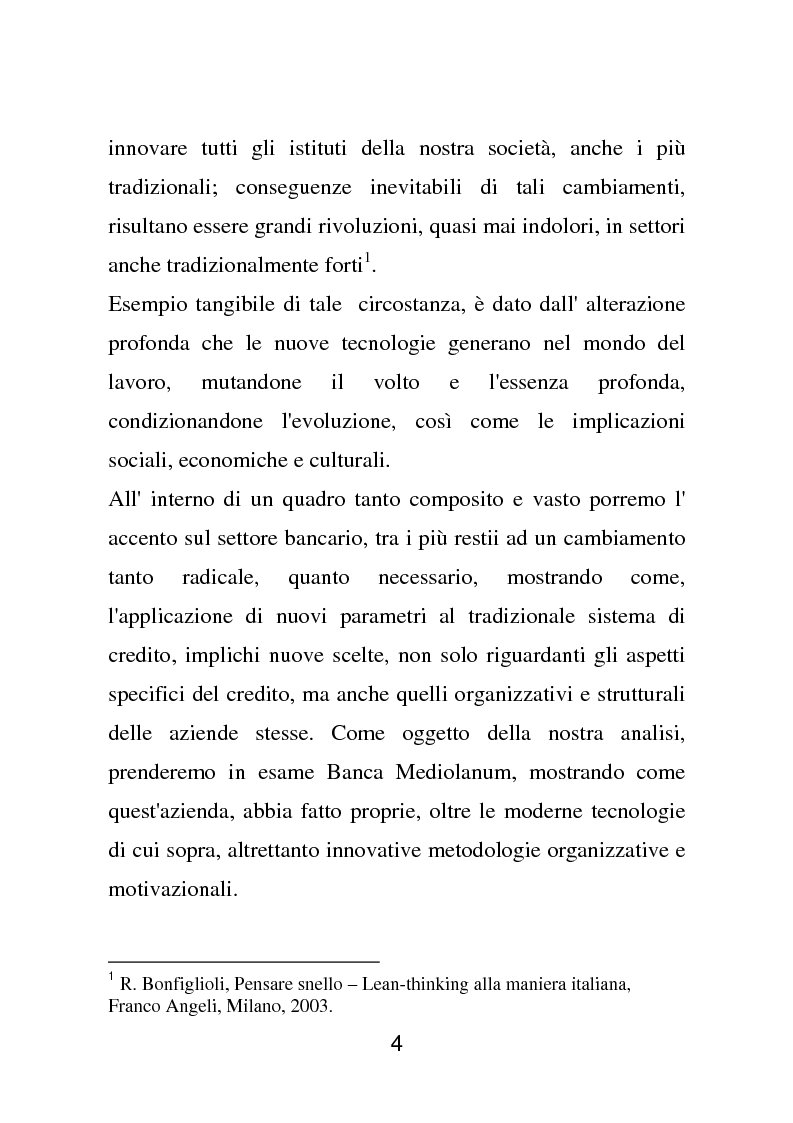 Anteprima della tesi: Vecchia e nuova banca: cambiamento tecnologico, meccanismi di coordinamento e strategie di coinvolgimento in Banca Mediolanum, Pagina 2