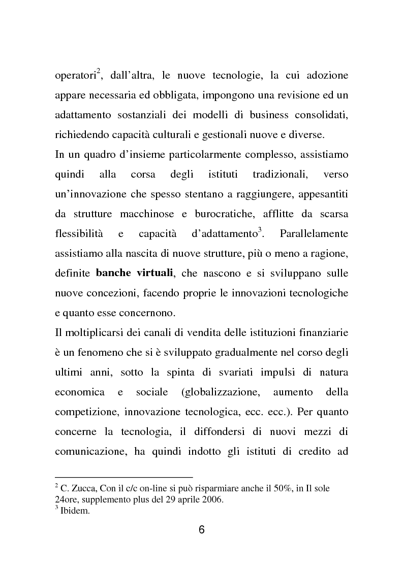 Anteprima della tesi: Vecchia e nuova banca: cambiamento tecnologico, meccanismi di coordinamento e strategie di coinvolgimento in Banca Mediolanum, Pagina 4