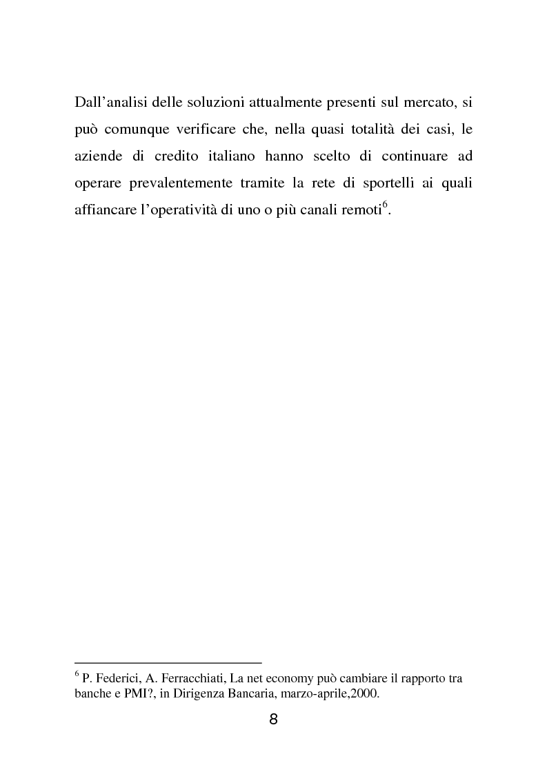 Anteprima della tesi: Vecchia e nuova banca: cambiamento tecnologico, meccanismi di coordinamento e strategie di coinvolgimento in Banca Mediolanum, Pagina 6