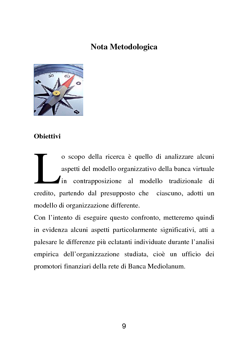 Anteprima della tesi: Vecchia e nuova banca: cambiamento tecnologico, meccanismi di coordinamento e strategie di coinvolgimento in Banca Mediolanum, Pagina 7