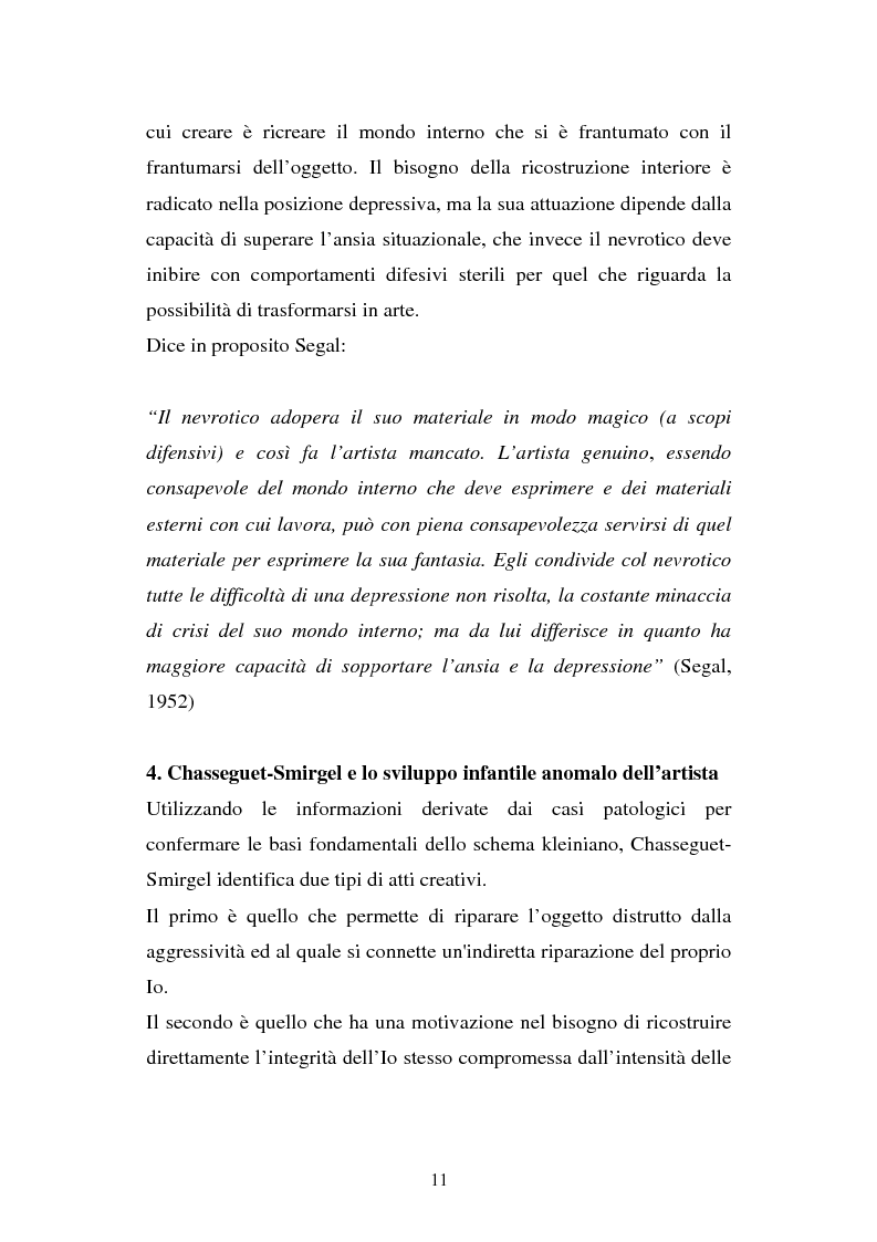 Anteprima della tesi: Psicoanalisi e arte: il comportamento sessuale degli artisti, Pagina 11