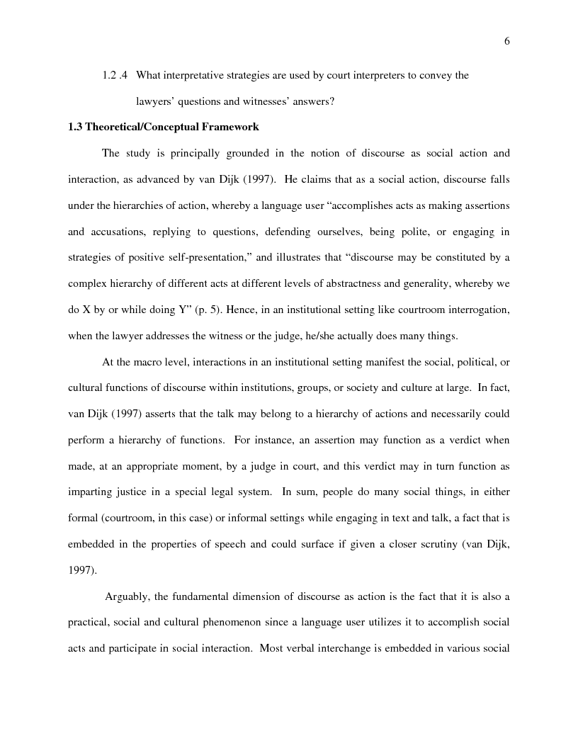 Anteprima della tesi: A Pragmalinguistic Analysis of Courtroom Questions in a Multilingual Context, Pagina 6