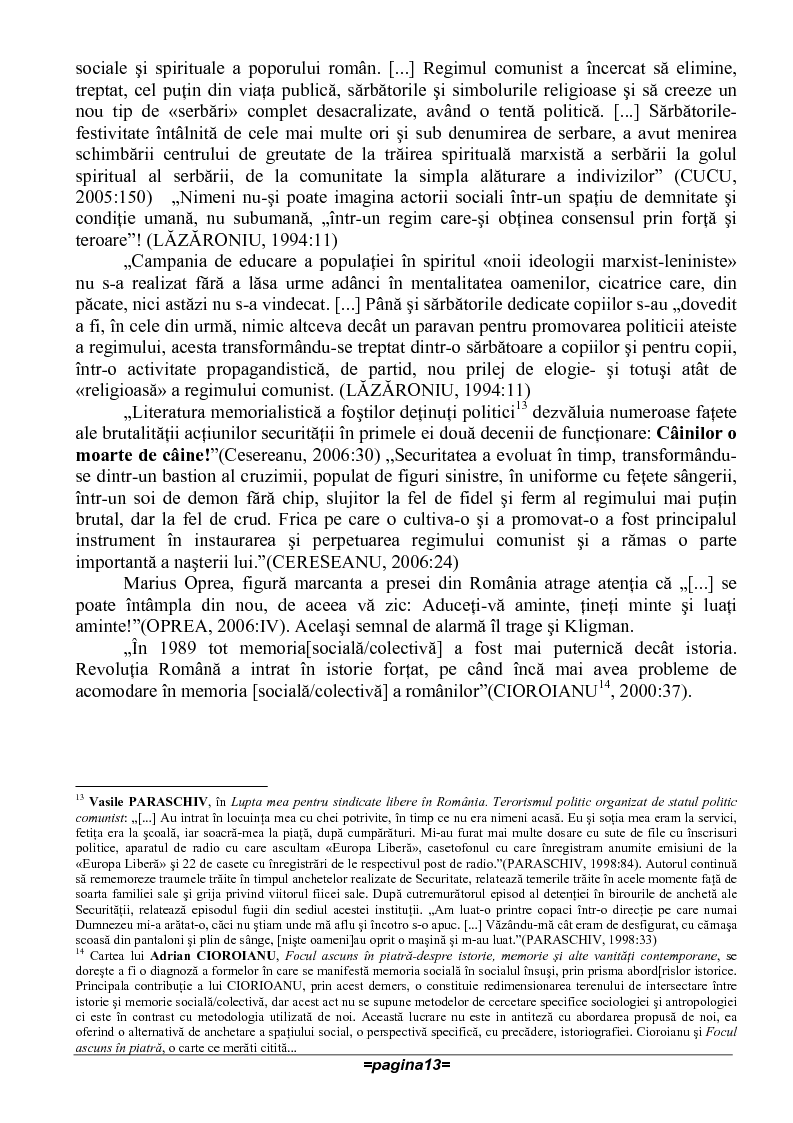 Anteprima della tesi: Rememorari ale vietii cotidiene din timpul comunismului, intr/un oras provincial. Studu de caz: Drobeta Turnu Severin, Pagina 9