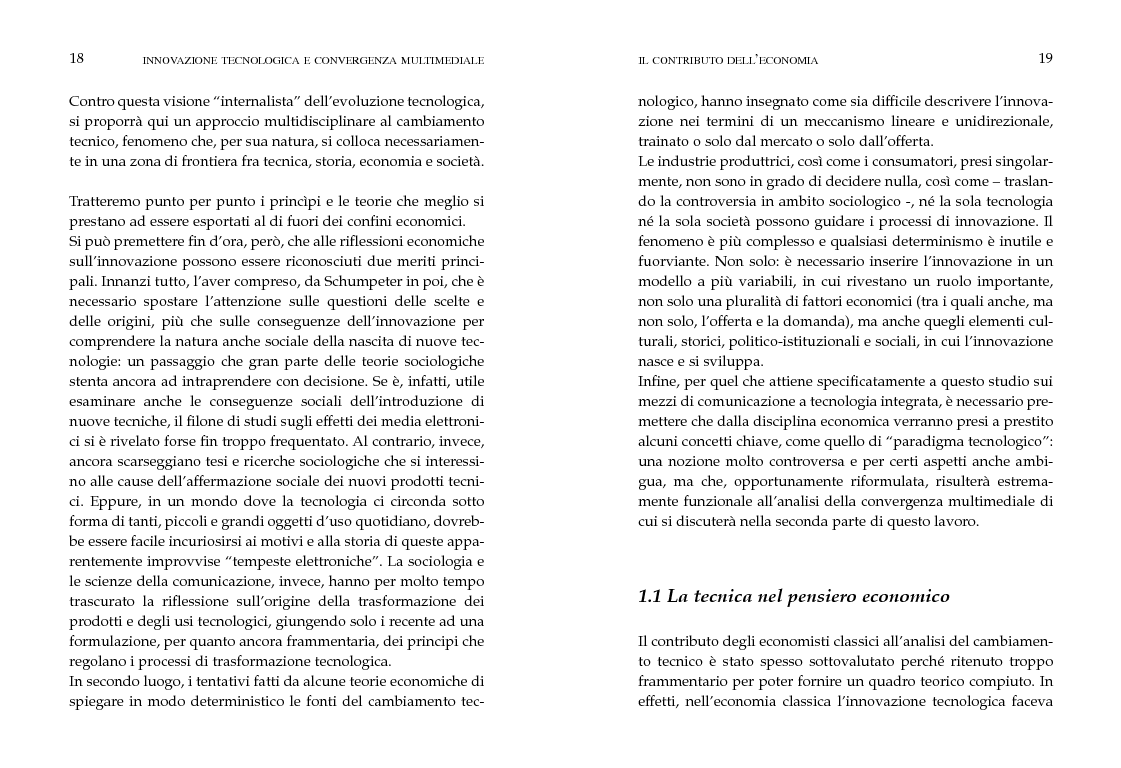Anteprima della tesi: Innovazione tecnologica e convergenza multimediale. Oggetti e usi sociali., Pagina 6