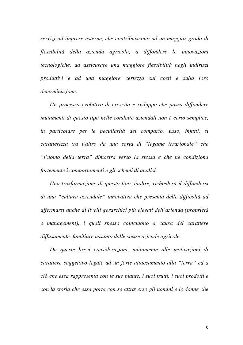 Anteprima della tesi: La misurazione delle performance in agricoltura: aspetti di programmazione e controllo nelle aziende agricole, Pagina 4