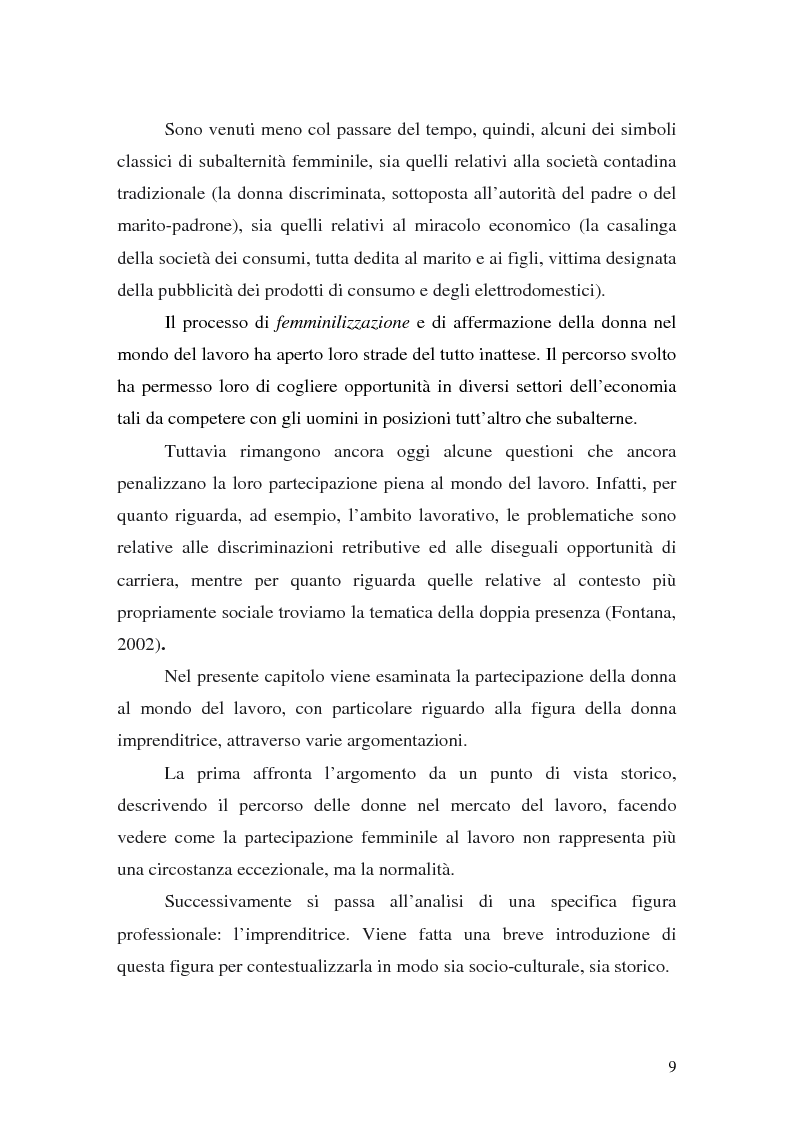 Anteprima della tesi: L'imprenditoria femminile: storia, politiche e motivazioni, Pagina 7