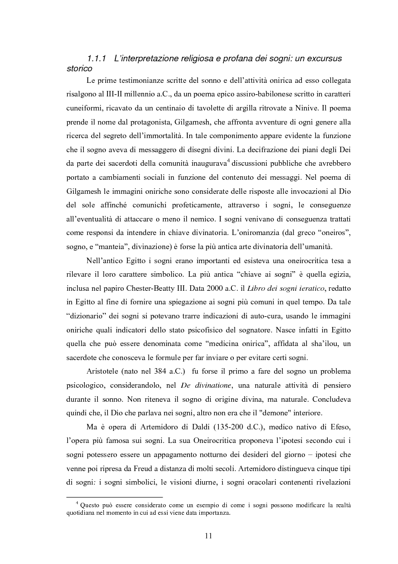 Anteprima della tesi: La Social Dreaming Matrix: un’indagine conoscitiva sulla funzione sociale del sogno, Pagina 11