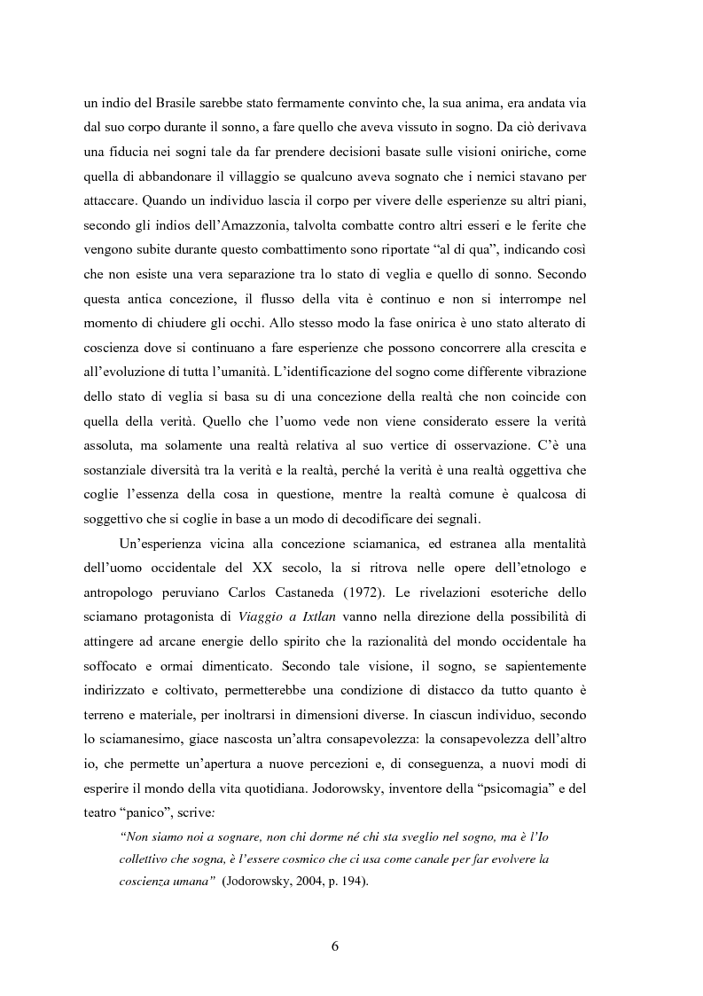 Anteprima della tesi: La Social Dreaming Matrix: un’indagine conoscitiva sulla funzione sociale del sogno, Pagina 6