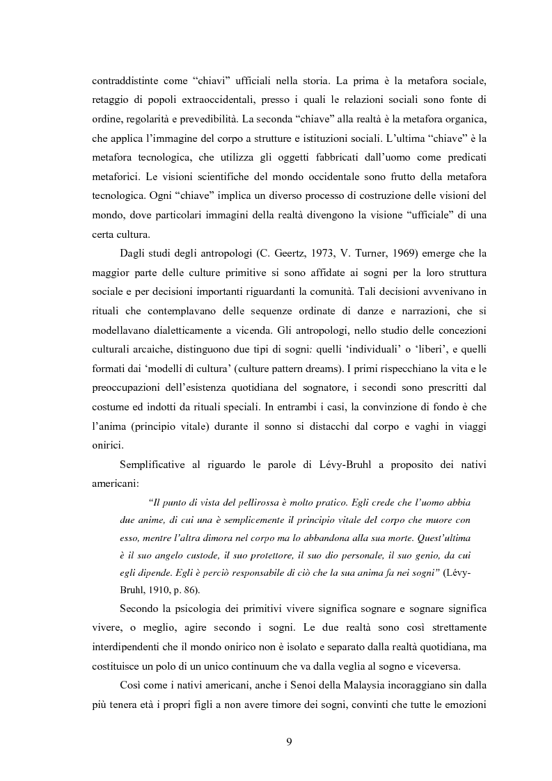 Anteprima della tesi: La Social Dreaming Matrix: un’indagine conoscitiva sulla funzione sociale del sogno, Pagina 9