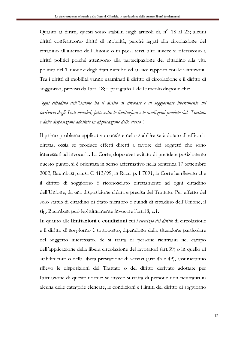 Tra i diritti di mobilità vanno esaminati il diritto di circolazione ... Tra i diritti di mobilità vanno esaminati il diritto di circolazione ...